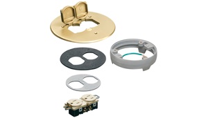 Mockett EDP5-3 2 1/2in - Plated Grommet Set - Polished Brass