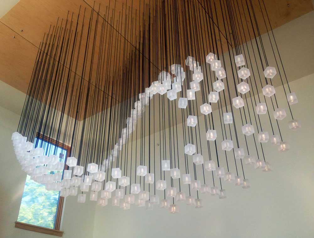 fiber optic hanging lights