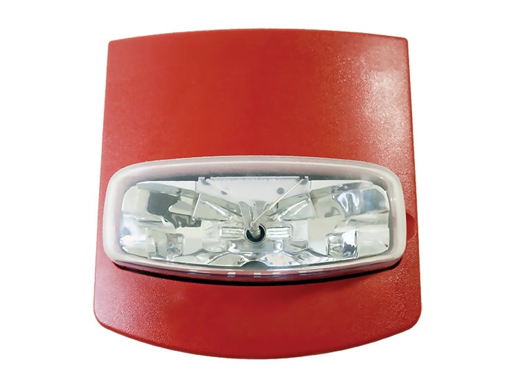 activated fire alarm strobe lights