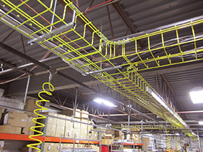 Must have: Ceiling cable tray! (and colourfull cables!) for